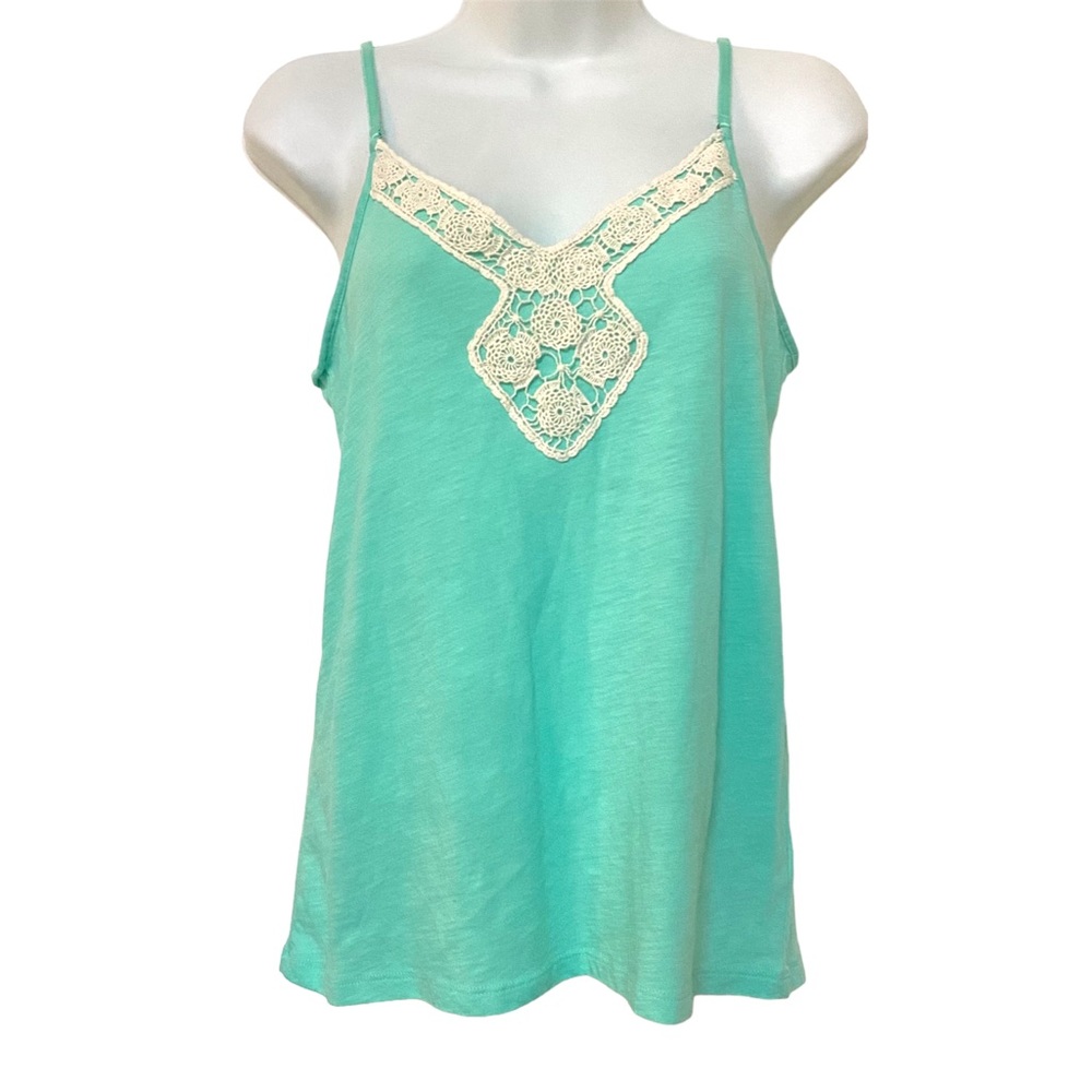 Y2K Crochet Embroidered Cami Tank Top